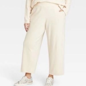 AVA & VIV NBW GRAY WIDE LEG SWEATPANTS